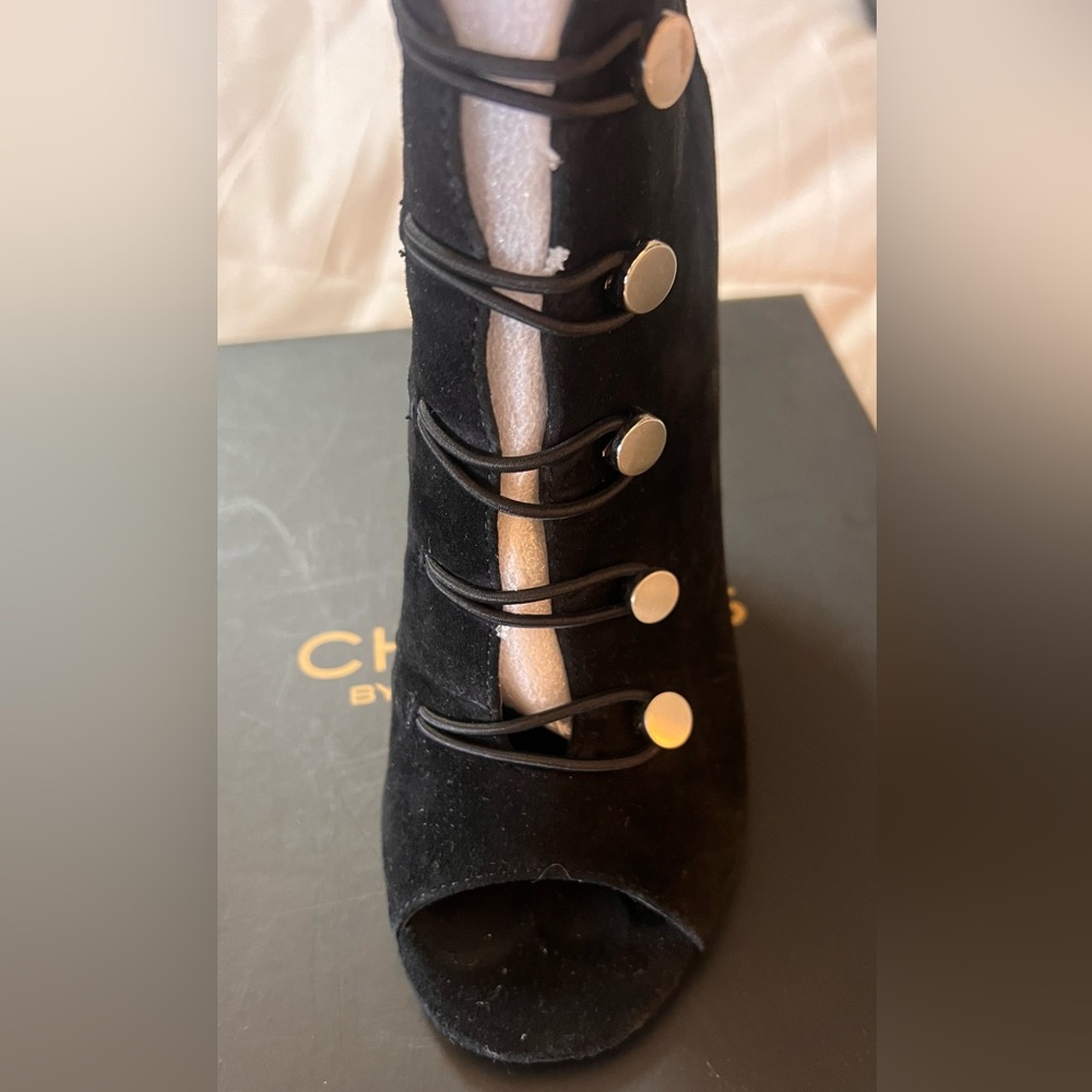 Charles David Suede Heeled Booties